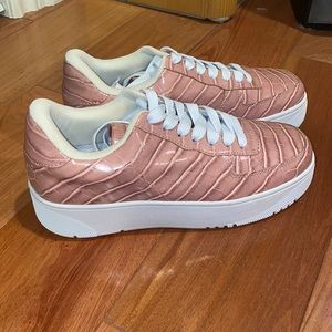 Pink Croc Jeffrey Campbell Fashion Sneakers